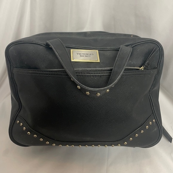 VICTORIA SECRET BLACK MAKE UP BAG - Picture 1 of 10